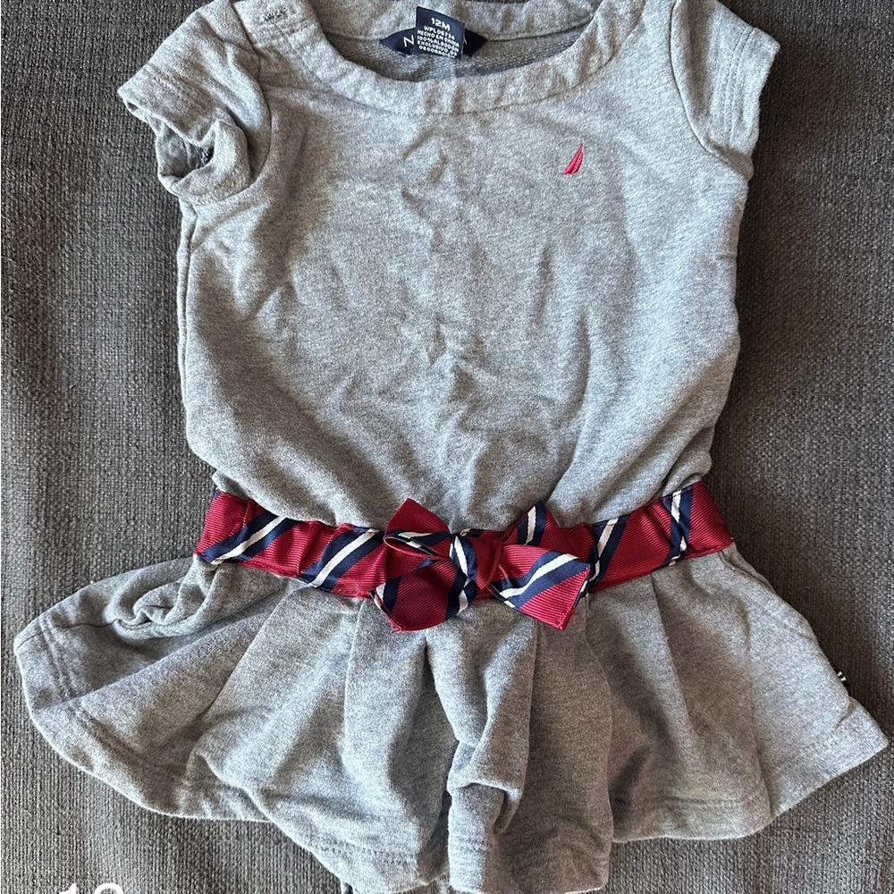 Nautica Gray Baby Dress